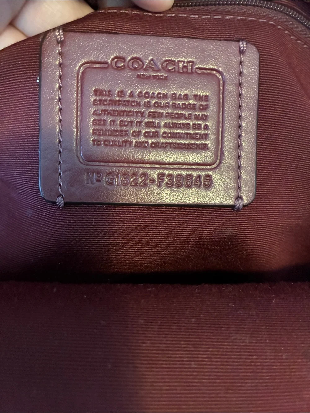 Coach backpack brown